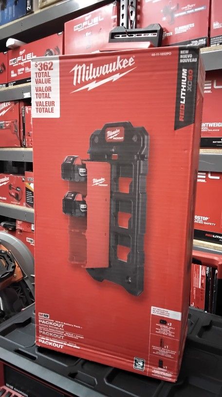 MILWAUKEE PACKOUT BATTERY STORAGE SET (TOOL ONLY)