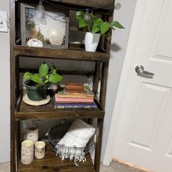 Rustic Ladder Shelf