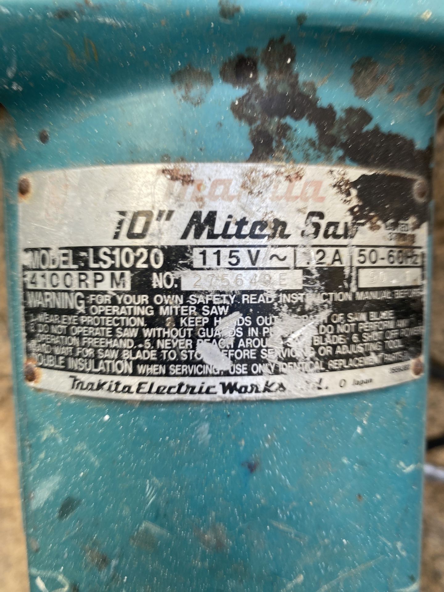 Makita Miter Saw LS1020