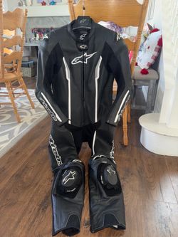 Alpinestars Motorcycle Track Gear - 1pc Suit, Gauntlet Gloves & Boots - LIGHTLY used!