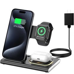 3 in 1 Foldable Charging Station for Apple Products