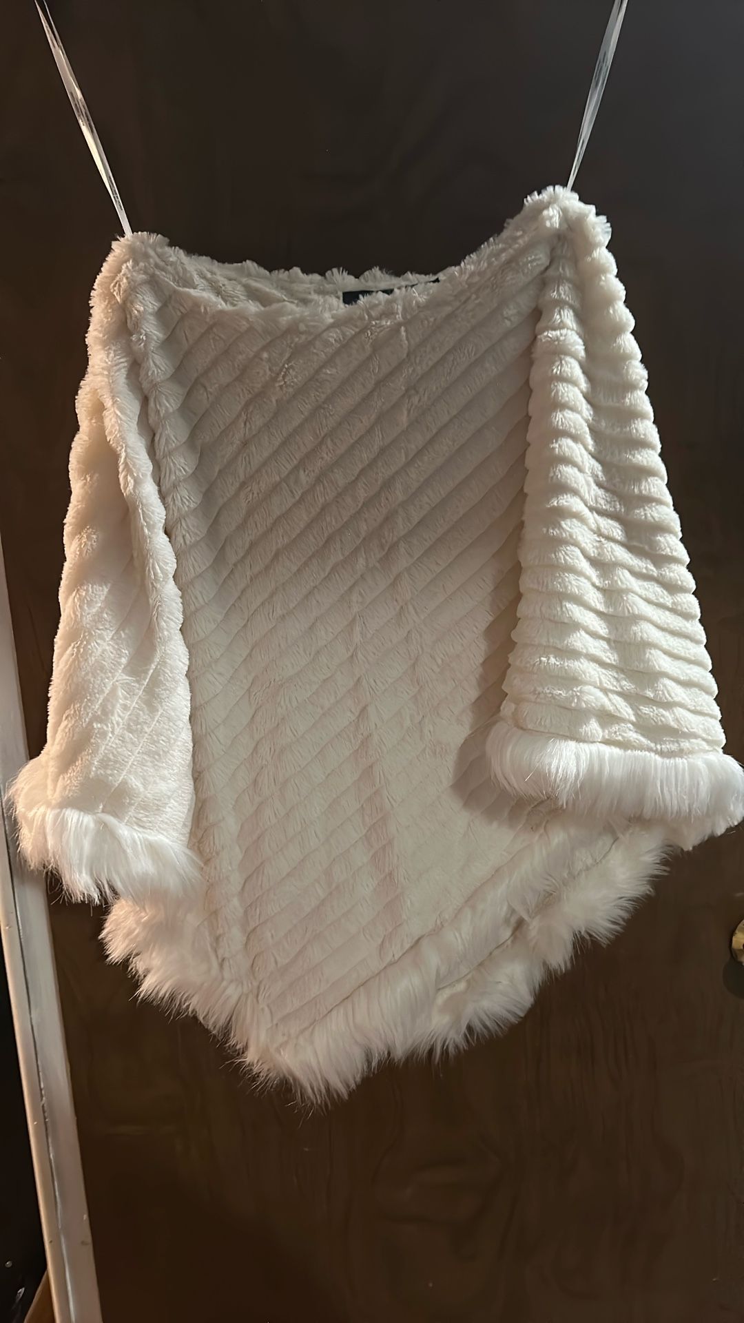 White Triangle Poncho