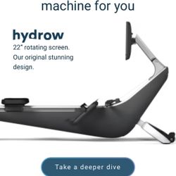 New Hydrow Rowing Machine