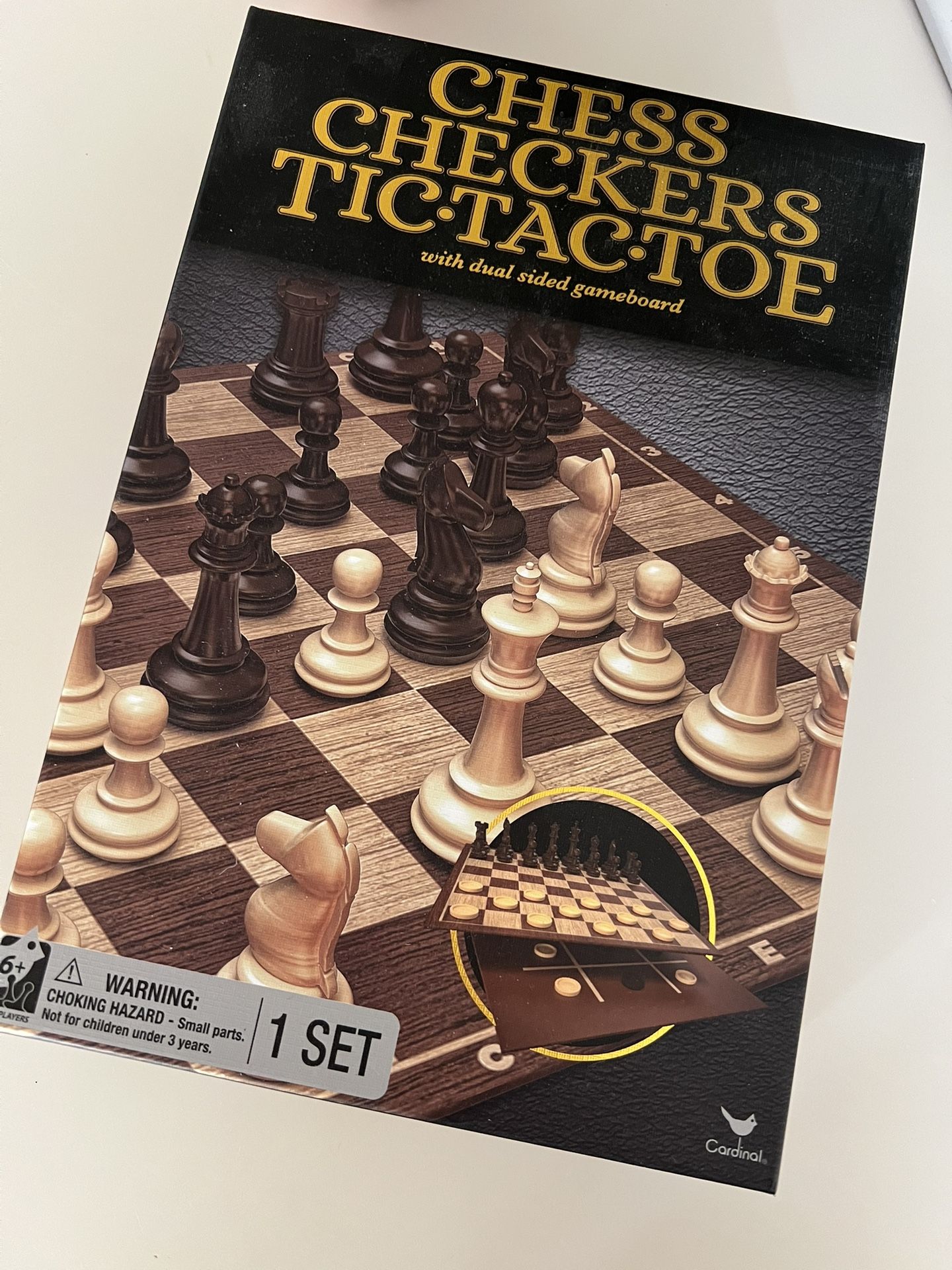 NEW Chess Board / Checker Board / Tic-tac-toe Board