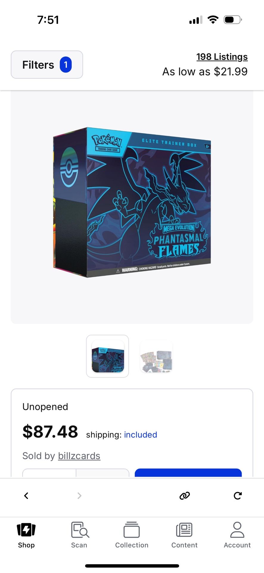 Mega Evolution Phantasmal flames Etb Sealed 