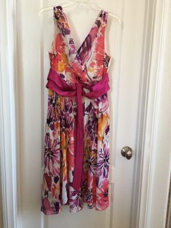 Summer dress with sweater.