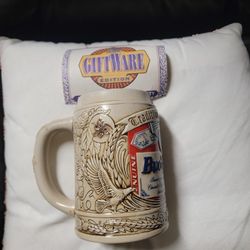 Vintage Budweiser Label Stein
