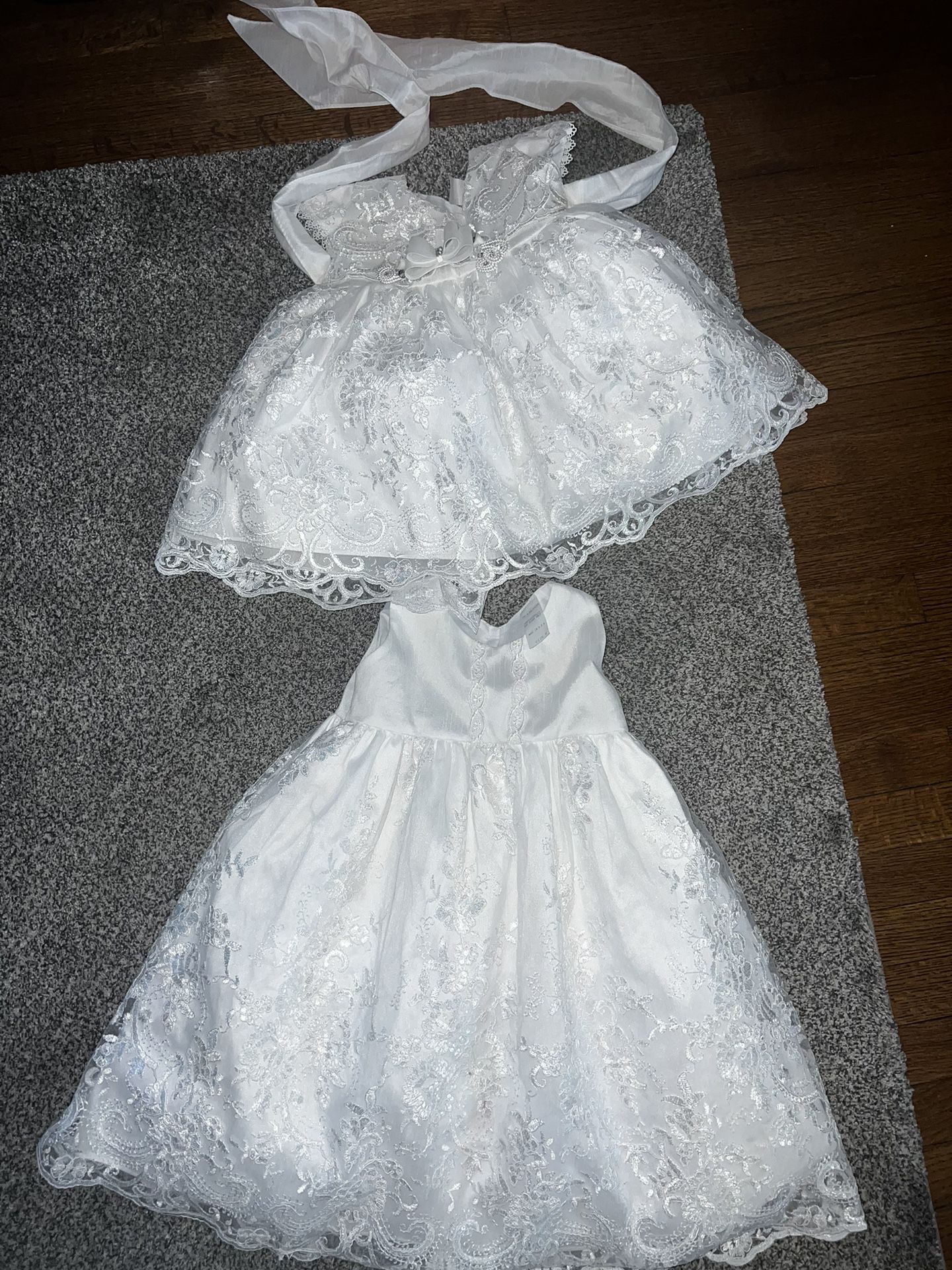 Baby Girl Baptism Dress And Accessories 