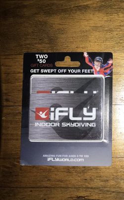 2 ifly cards for $90 dollars each card has a $50 value