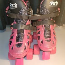 Pink Kids Roller Derby Skates