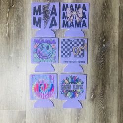 Purple MAMA koozies 