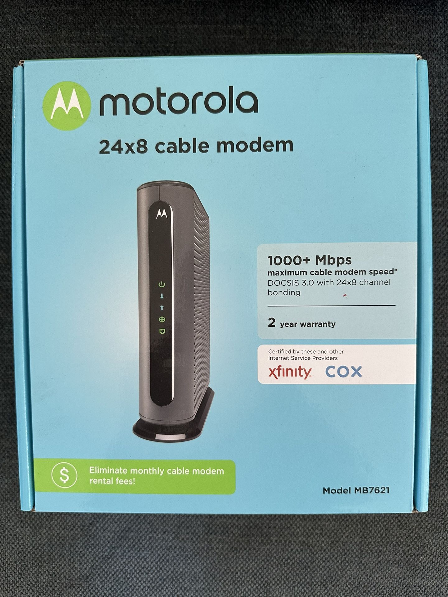Motorola 24x8 Cable Modem, New