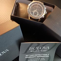 New never used Bulova  chronograph watch