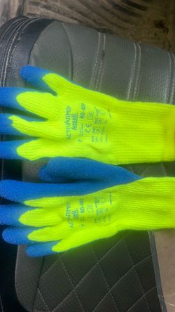 Rubber coated gloves