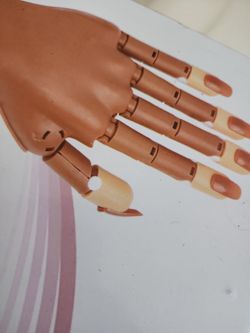 Practice hand and acrylic nails