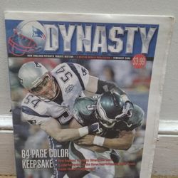Dynasty New England Patriots Tribute Section Febuary 2005 64 Page Color Keepsake. 
