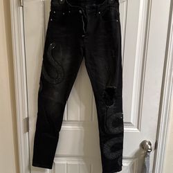 Amiri Snake Denim