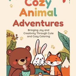 Cozy Animal Adventures Coloring Book