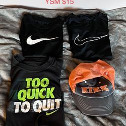 Boys Nike Shirts, Hat Sz Small