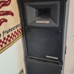 TWO (2) Shure Audiomaster 3200 Speakers