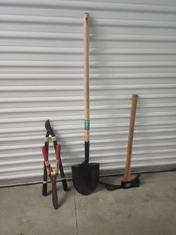 Shovel, Axe, and Pruners