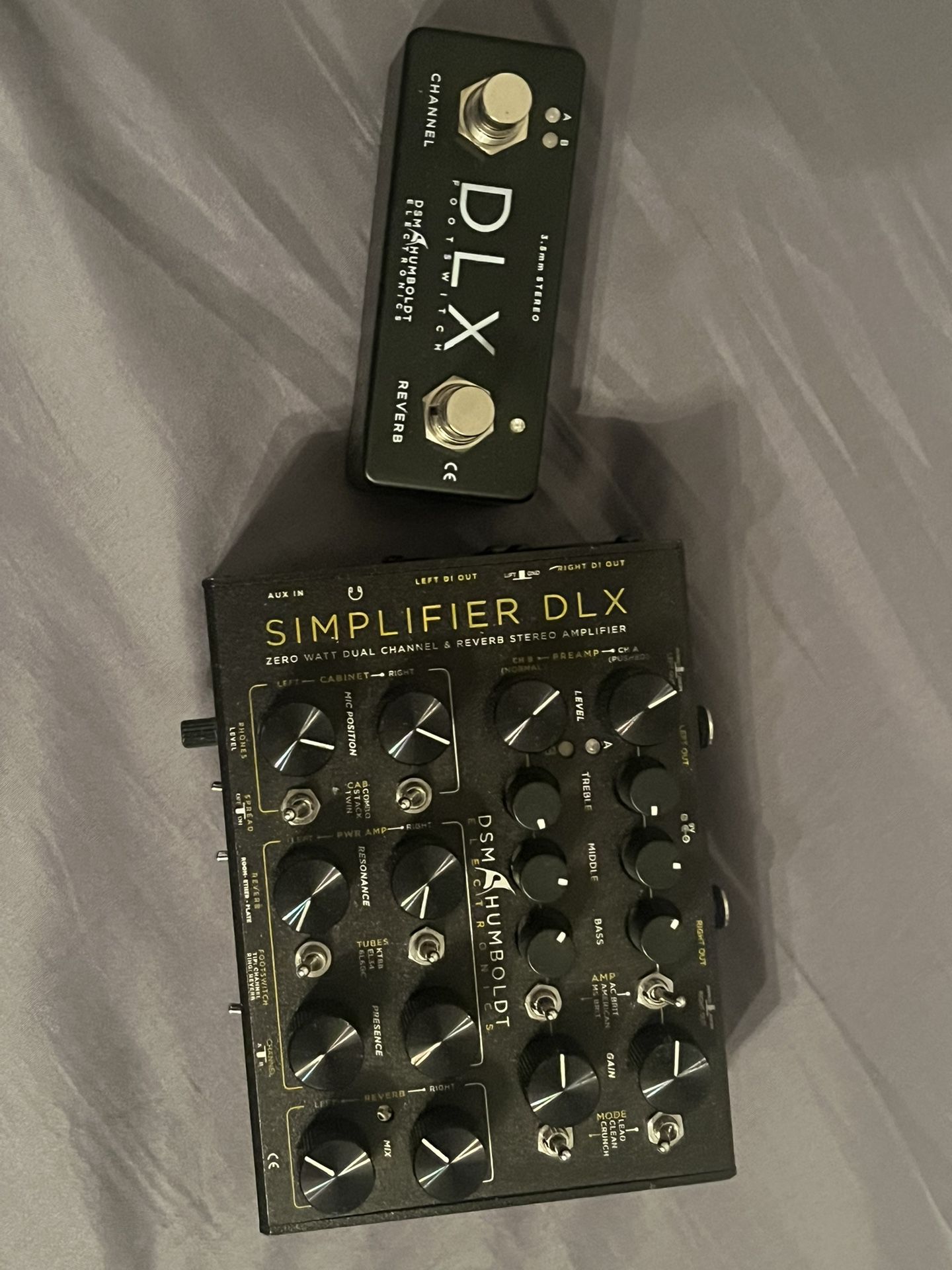 DSM Humboldt Electronics Simplifier DLX Zero Watt Dual Channel & Reverb Stereo Amplifier With Box