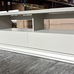 MATTE WHITE TV STAND