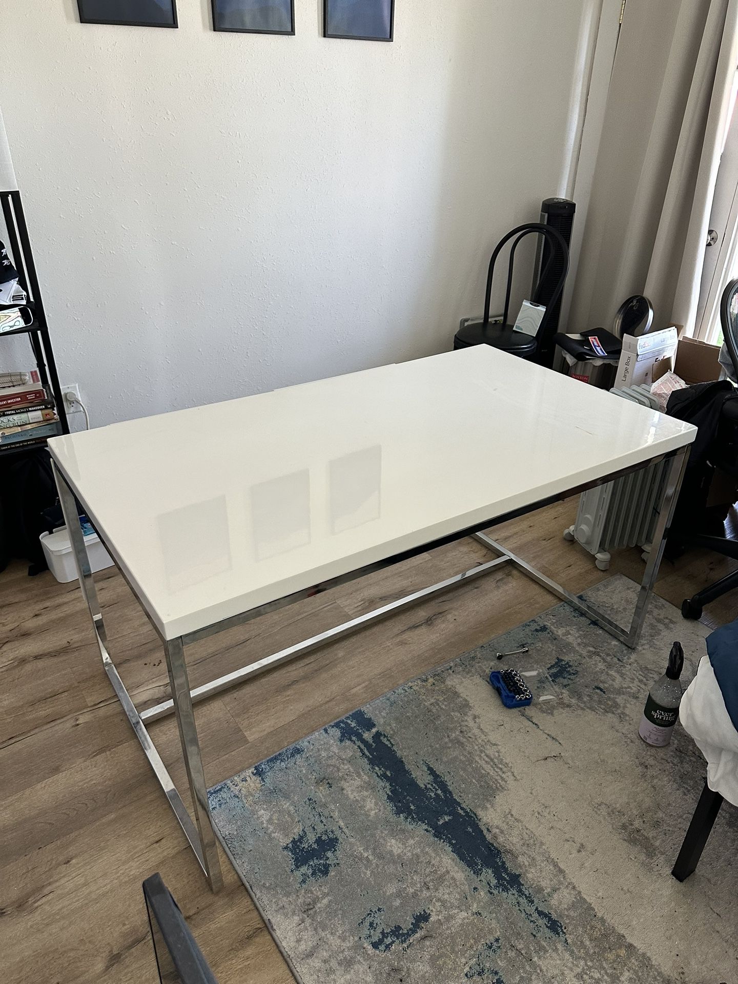 Large White Dining Table Or Desk