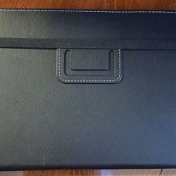 BLACK LEATHER 11.5 INCH TABLET CASE,   BRAND NEW