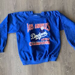 Vintage Los Angeles Dodgers 1988 National League Western Division Champions Sweatshirt, Size L