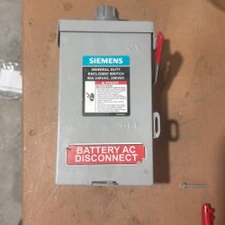 Siemens General Duty 60 Amp 3-Pole 3-Wire 240-Volt Non-Fusible Outdoor Safety Switch