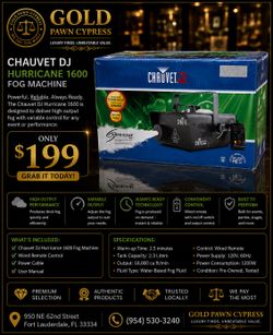 CHAUVET DJ Hurricane 1600 Fog Machine