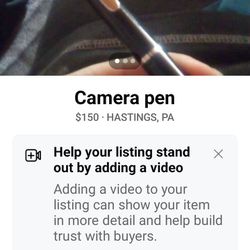 Camera Pen Also Write 