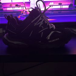 balenciaga track led black and white size 10