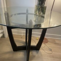 Round Glass Table