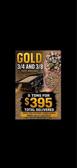 Gold gravel 3/8 3/4