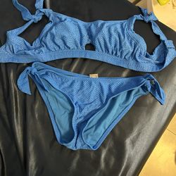 Shimmering Blue Two Piece Bikini