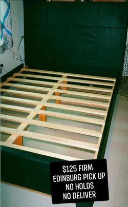 Full size bed frame with headboard $125 price is firm