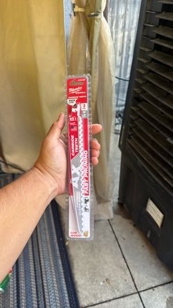 Milwaukee Sawzall AX Carbide Teeth Reciprocating Blades 3-Pack