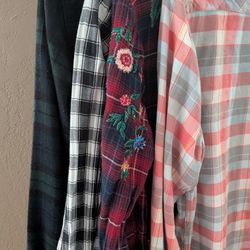 (4) FLANNEL SHIRTS, ABERCROMBIE & Finch, Jack's girlfriend, etc.