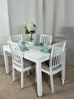 Kitchen Dining Table with Extension & 4 Chairs PERFECT FOR APARTMENT