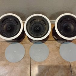 (3) Total Tannoy CVS 6 Coaxial In-Ceiling Loudspeakers 6 Inch 240 Watts Home Theater Surround Sound 