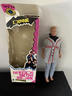 Vintage 1990 New Kids on the Block Donnie Wahlberg Doll w/ Original Box & Accessories
