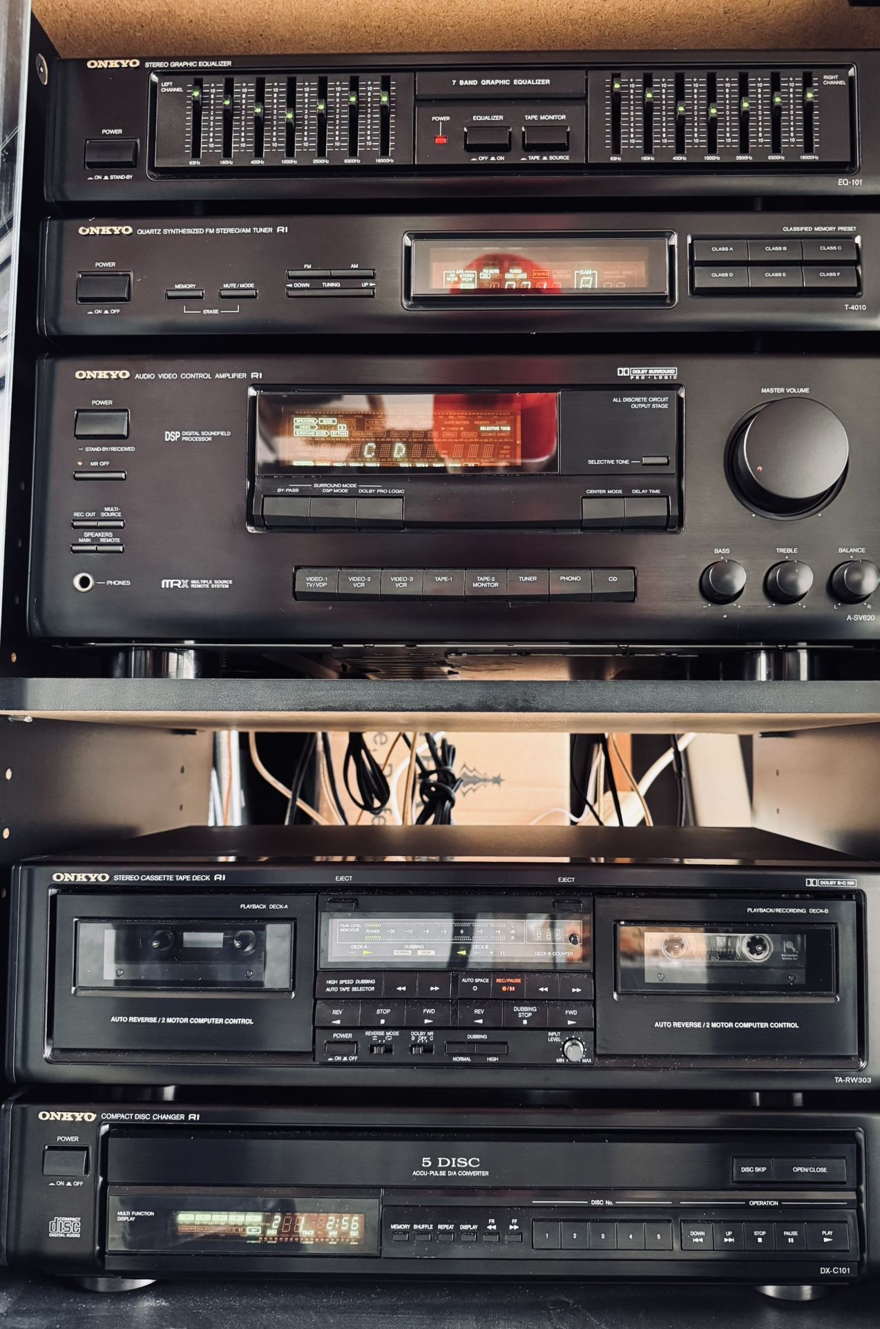 Vintage Onkyo Stereo System 