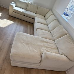 HUGE Living Spaces Sofa With Chaise - FREE TO WHOEVER NEEDS IT 