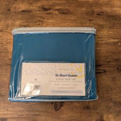 6pc RV Camper Short Queen sheet set.