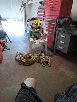 Rooftop fall protection Safety harness