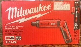 New Milwaukee M4 2101-22 Screwdriver Kit