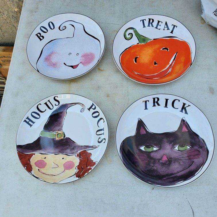 Halloween Dessert Plates By Rosanna