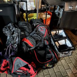 Various Backpacks, Travel Bags, Suitcases 